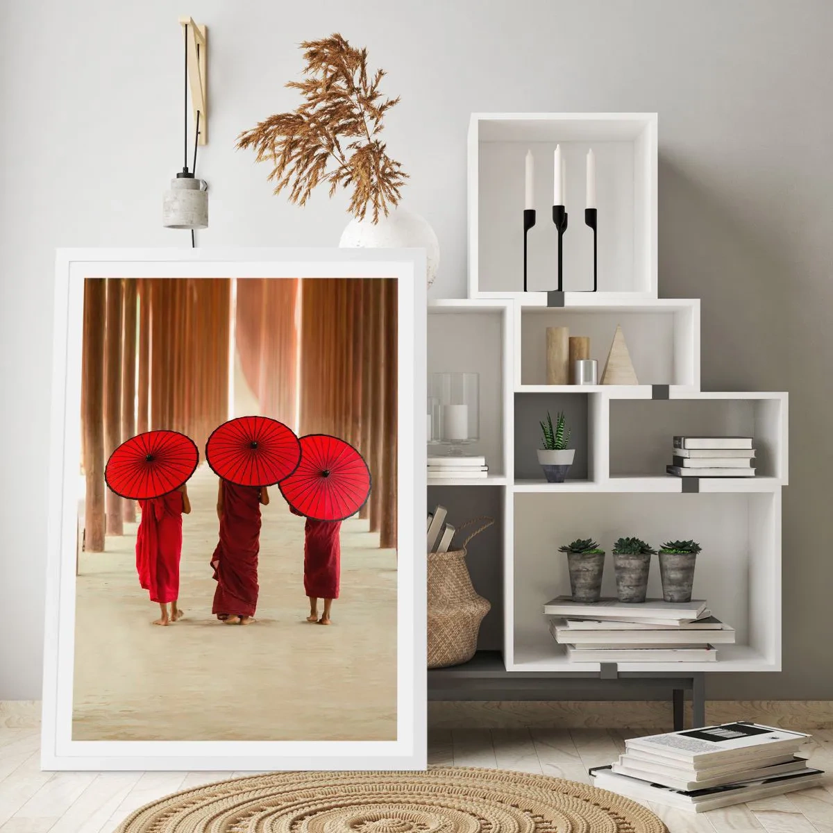 Póster en marco blanco - En el camino a la Tierra Pura - 61x91 cm