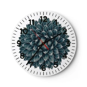 Reloj de pared - Reloj de vidrio - Estrella del desierto - 30x30 cm