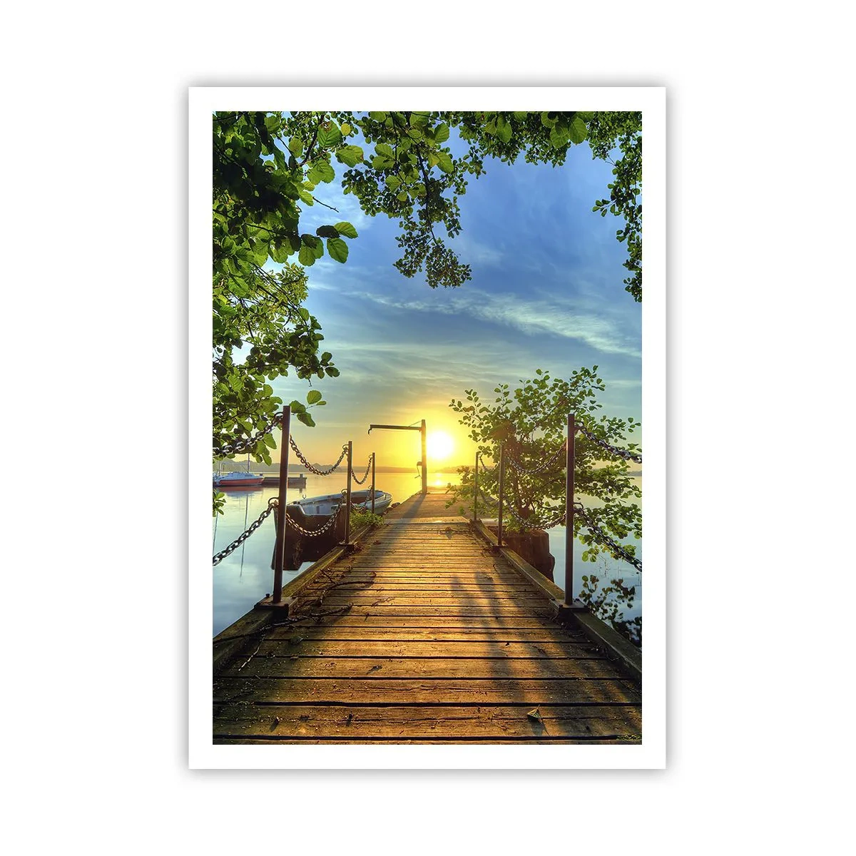 Póster - Atardecer junto al agua - 70x100 cm