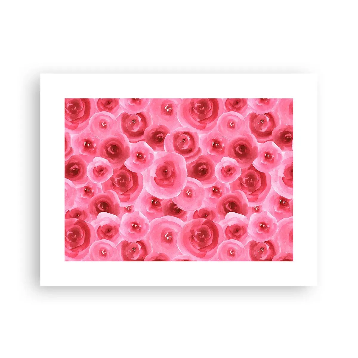 Póster - Rosas abajo y arriba - 40x30 cm