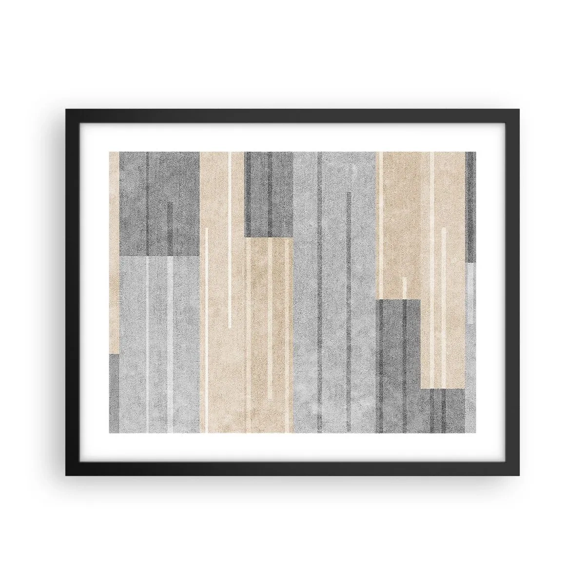 Póster en marco negro - Composición: sostener la vertical - 50x40 cm