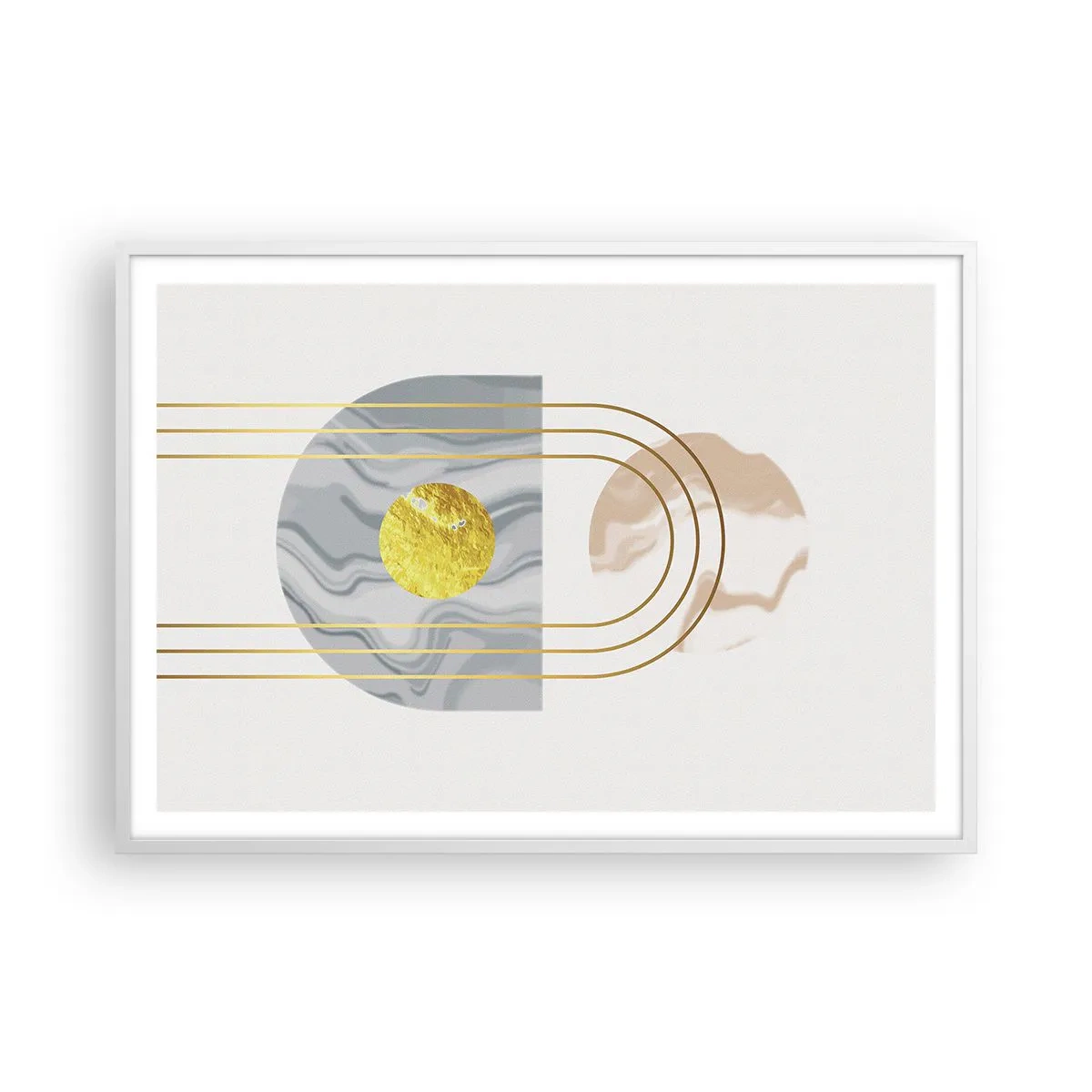 Póster en marco blanco - Brillo y resplandor - 100x70 cm