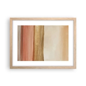 Póster en marco roble claro - Composición vertical - 40x30 cm