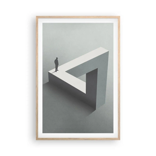 Póster en marco roble claro - Y, sin embargo, es posible - 61x91 cm