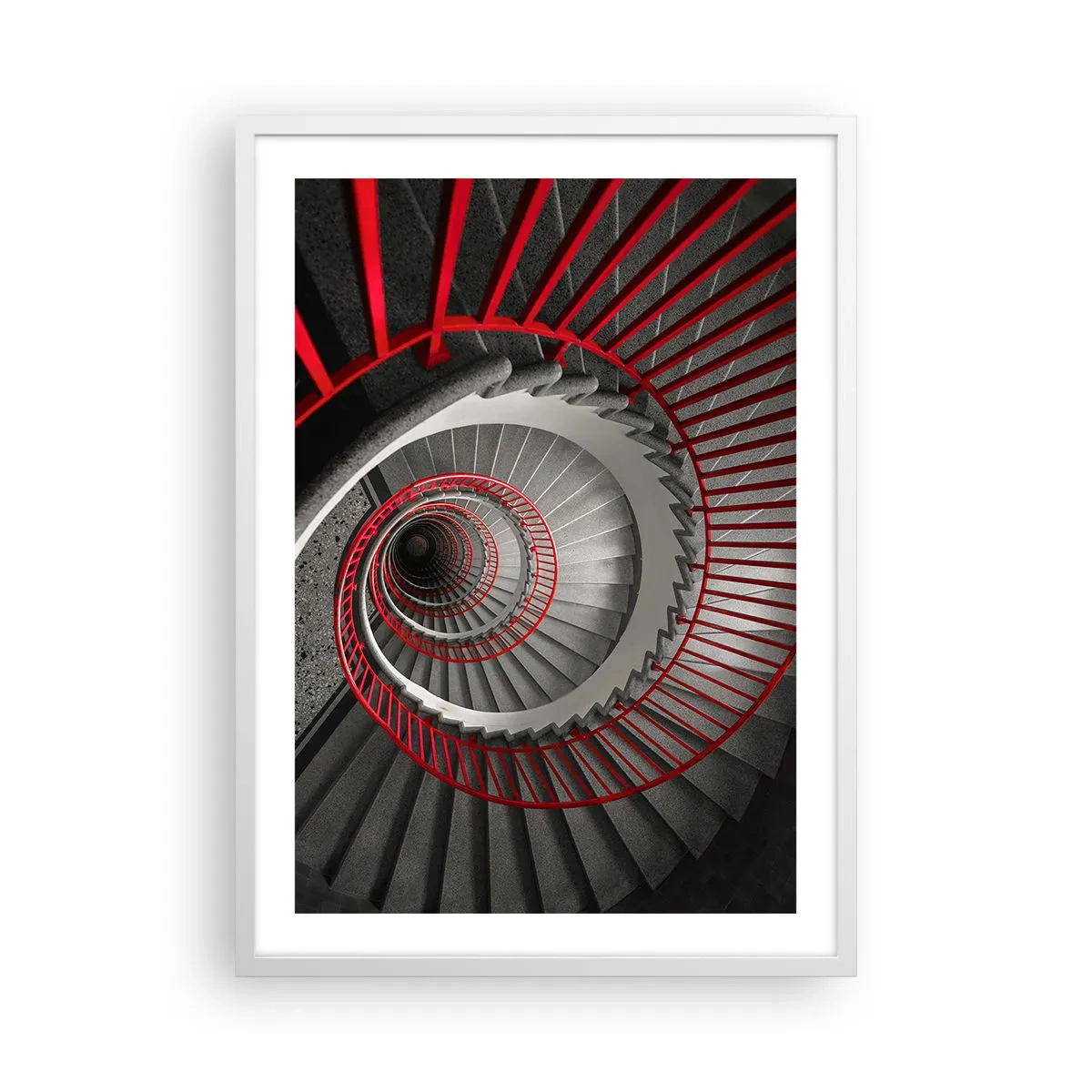 Póster en marco blanco - Juegos arquitectónicos - 50x70 cm