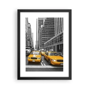 Póster en marco negro - Nosotros somos los que damos color a la ciudad - 30x40 cm