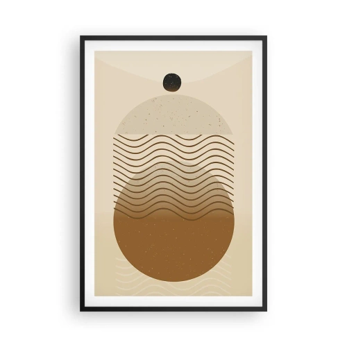 Póster en marco negro - Sobre el origen de las figuras geométricas - 61x91 cm
