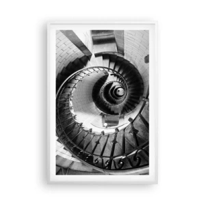 Póster en marco blanco - Cada vez más alto - 61x91 cm