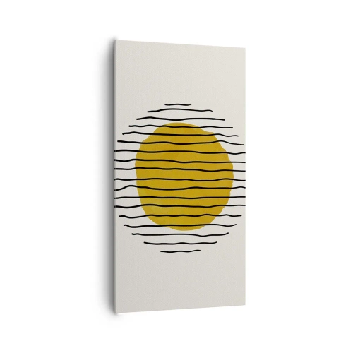 Cuadro sobre lienzo - Impresión de Imagen - Abstracción cálida - 65x120 cm