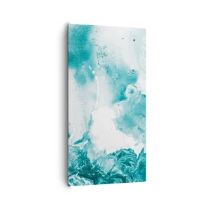 Cuadro sobre lienzo - Impresión de Imagen - Remansos de azul - 65x120 cm