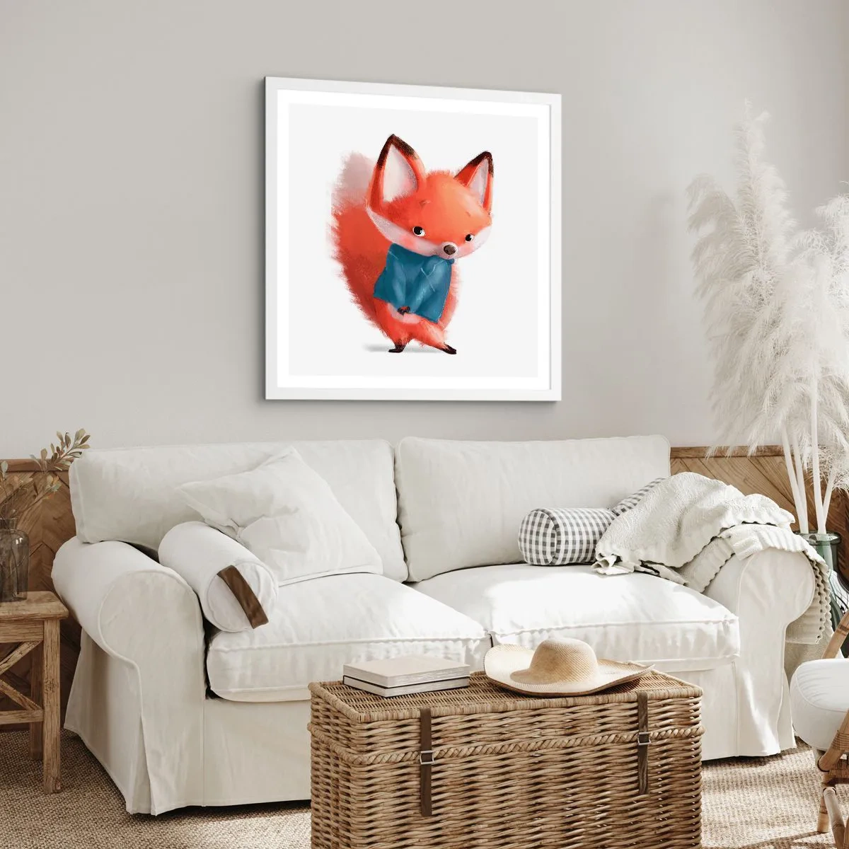 Póster en marco blanco - ¿Me veo bien con esto? - 30x30 cm