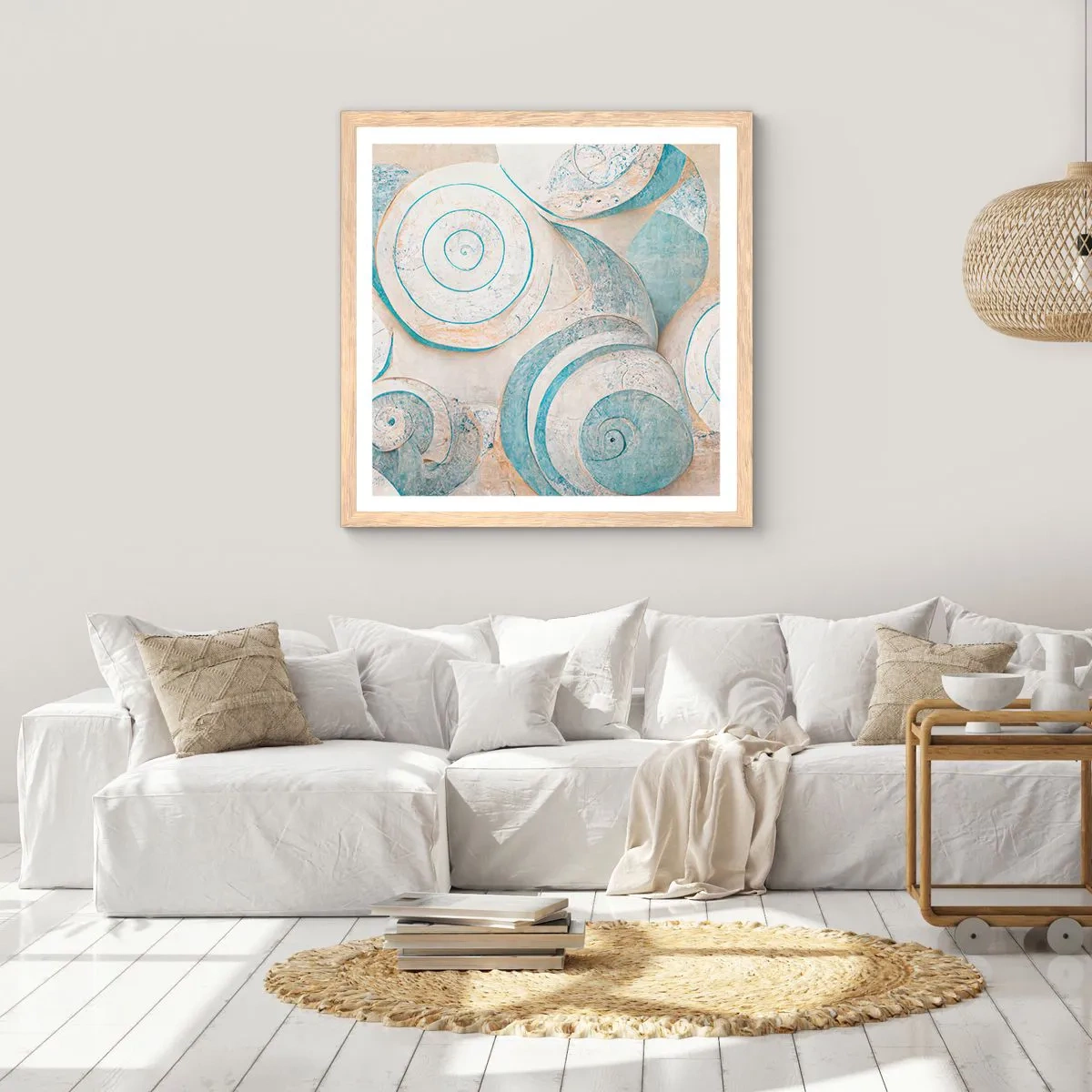 Póster en marco roble claro - ¿Qué esconden en su interior? - 60x60 cm