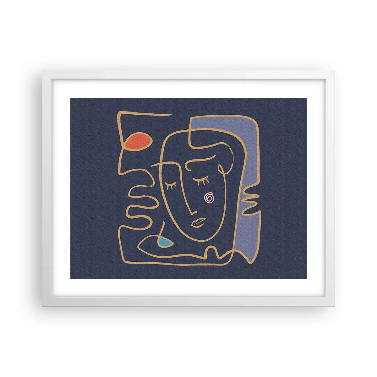 Póster en marco blanco - En un maravilloso sueño - 50x40 cm