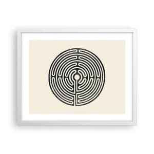 Póster en marco blanco - Orden misterioso - 50x40 cm
