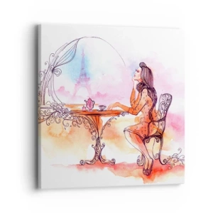 Cuadro sobre lienzo - Impresión de Imagen - Estilo parisino - 40x40 cm