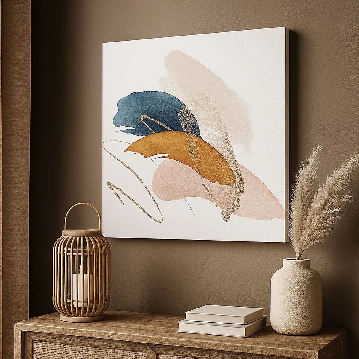 Cuadro sobre lienzo - Impresión de Imagen - Composición alada - 30x30 cm