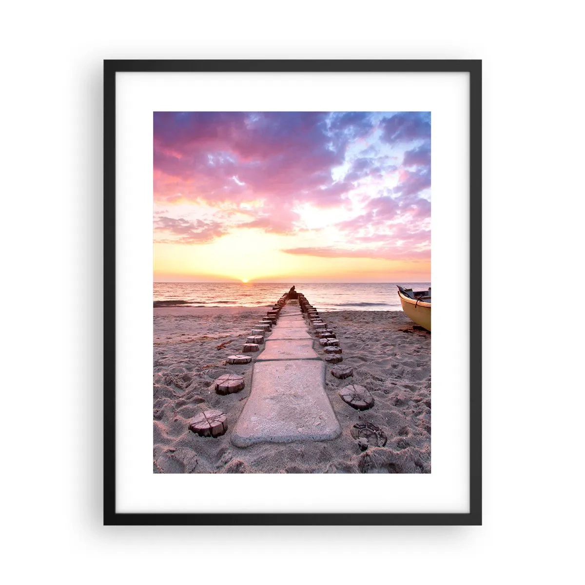 Póster en marco negro - Un momento de profunda experiencia - 40x50 cm