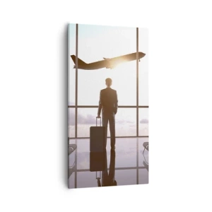 Cuadro sobre lienzo - Impresión de Imagen - Tienes tiempo, tranquilo - 55x100 cm