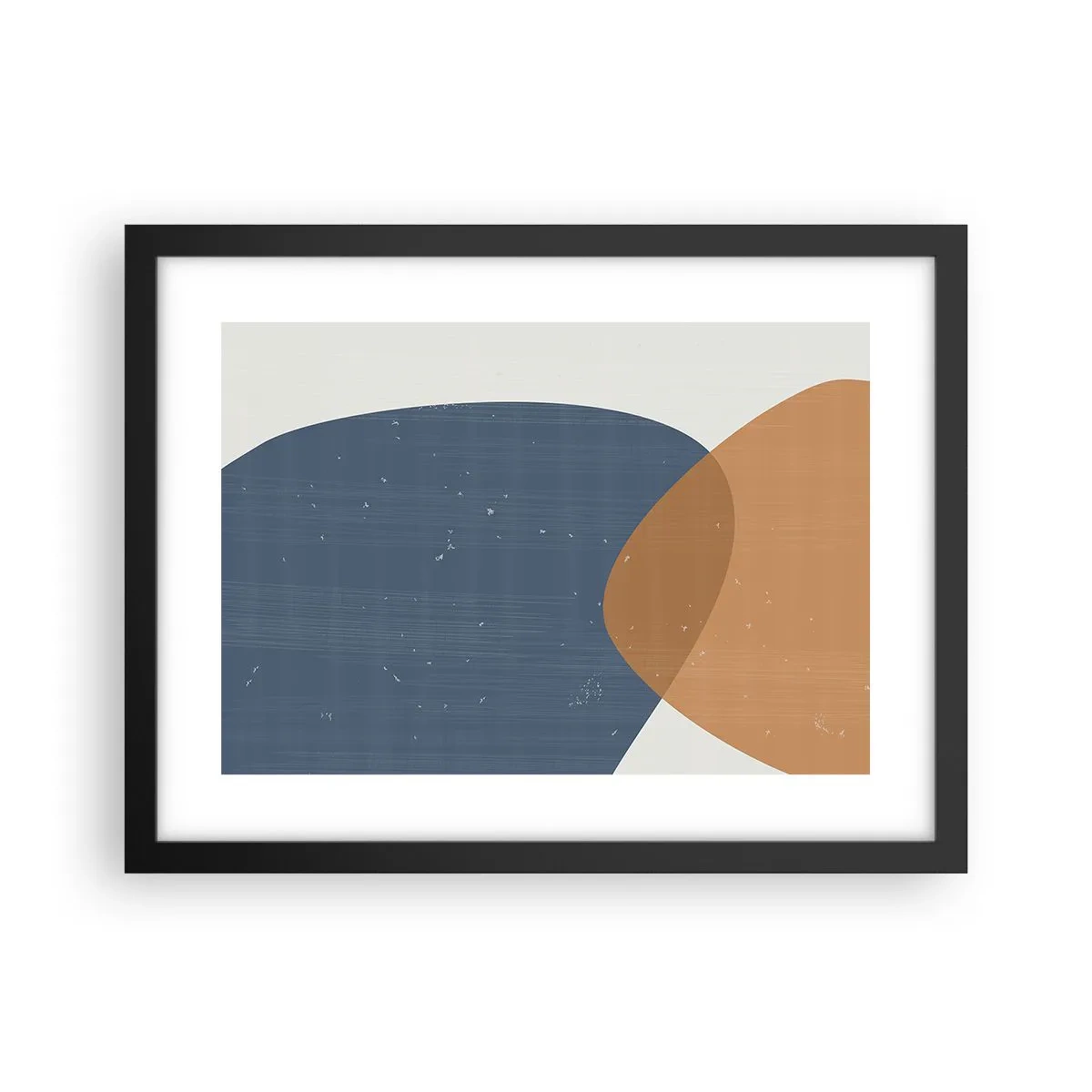 Póster en marco negro - Óvalos e influencias - 40x30 cm