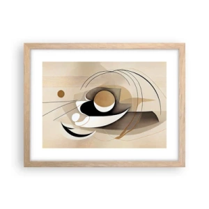 Póster en marco roble claro - Composición: la esencia de las cosas - 40x30 cm