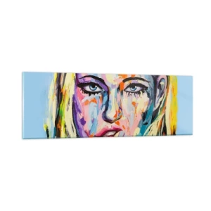 Cuadro sobre vidrio - Impresiones sobre Vidrio - Mírala a los ojos - 90x30 cm