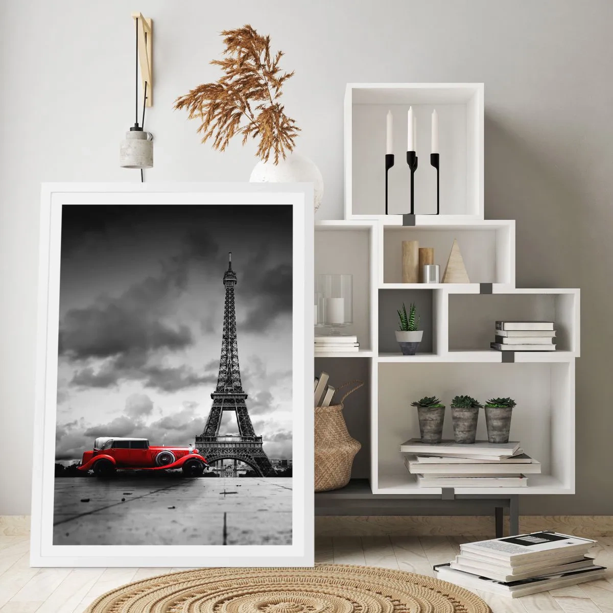 Póster en marco blanco - No hace mucho tiempo, en París - 40x50 cm