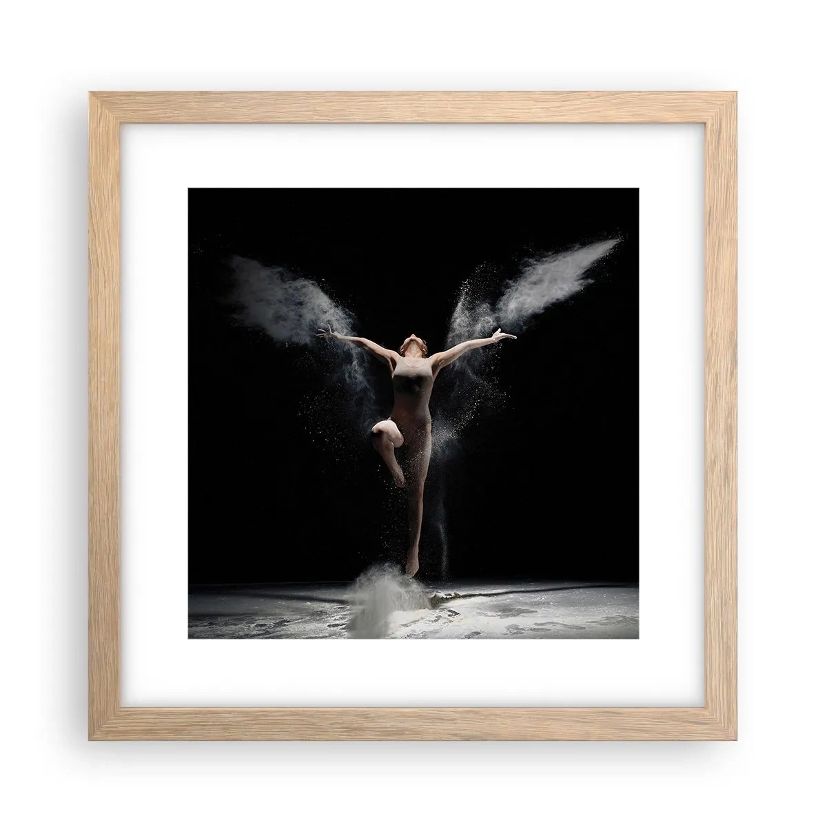 Póster en marco roble claro - Los duendes existen - 30x30 cm