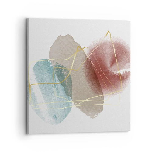 Cuadro sobre lienzo - Impresión de Imagen - Abstracción coral del espacio - 70x70 cm