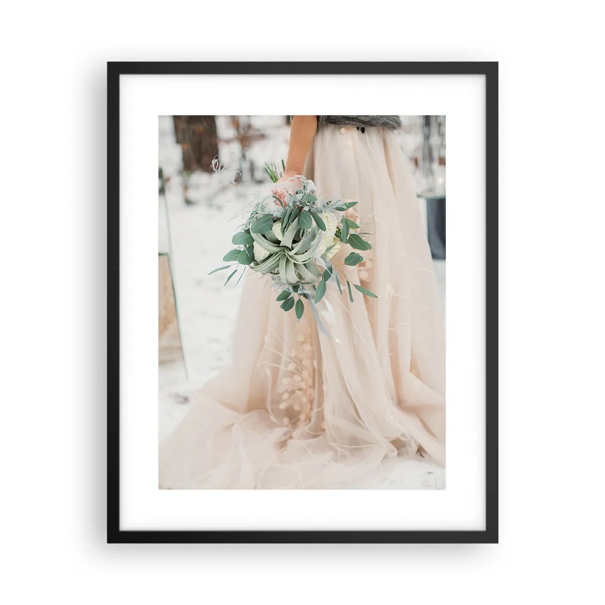 Póster en marco negro - Y vivieron felices para siempre - 40x50 cm