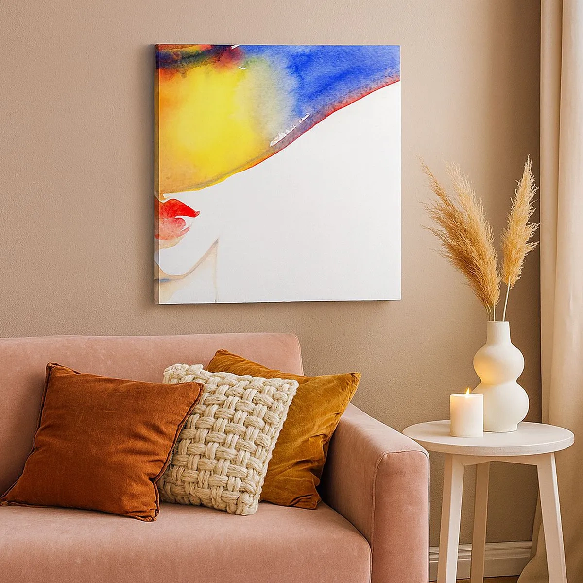 Cuadro sobre lienzo - Impresión de Imagen - Retrato de una dama - 30x30 cm