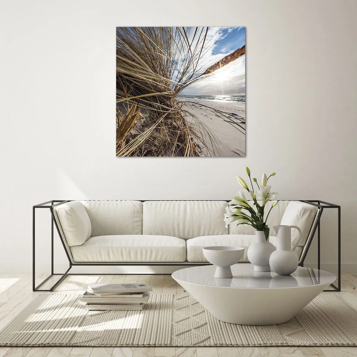 Cuadro sobre vidrio - Impresiones sobre Vidrio - Una reunión de los elementos - 60x60 cm