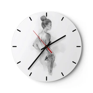 Reloj de pared - Reloj de vidrio - Tan hermosa como la pintura - 40x40 cm