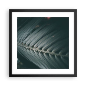 Póster en marco negro - La precisión de la naturaleza - 40x40 cm