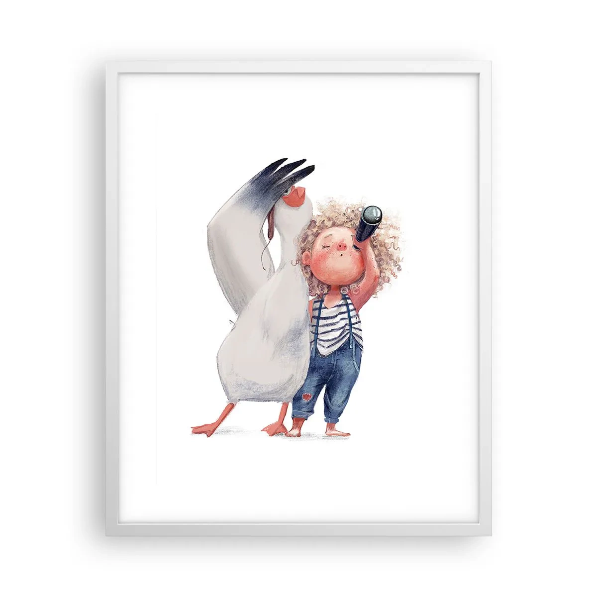 Póster en marco blanco - Un plan para un gran viaje - 40x50 cm