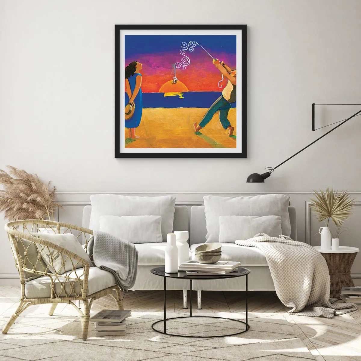 Póster en marco negro - Mucho más que una estrella del cielo - 50x50 cm