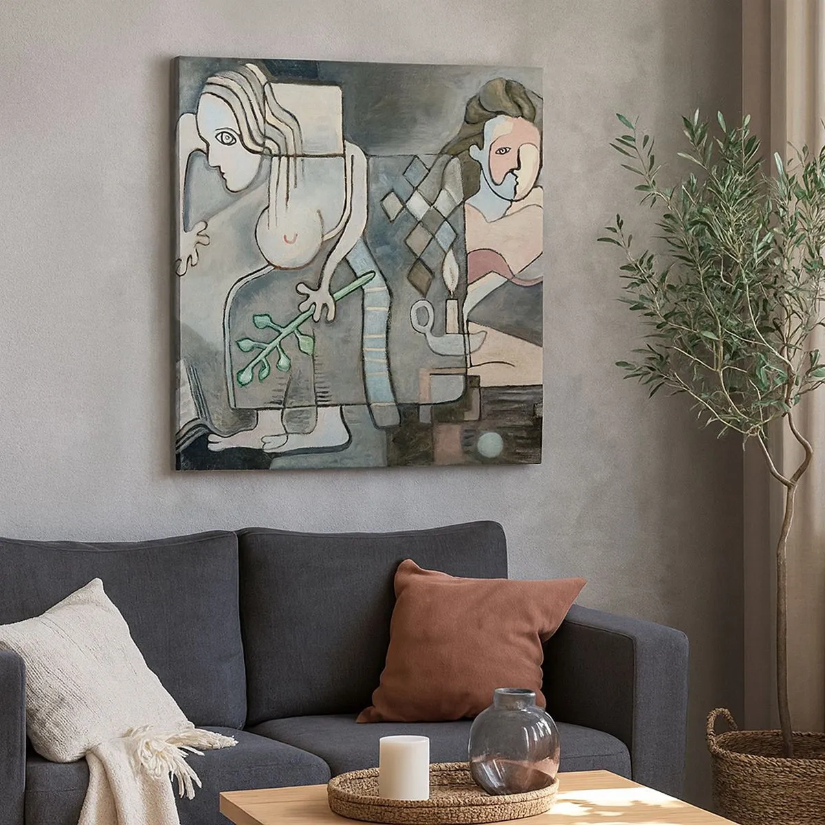 Cuadro sobre lienzo - Impresión de Imagen - Un mosaico de espíritu y materia - 30x30 cm