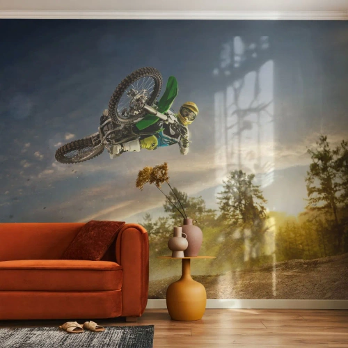 Fotomural Standard Eco - ¡Enciende tus emociones! - Deporte, Moto, motocross - 400x280 cm