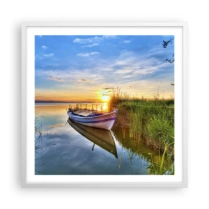 Póster en marco blanco - Sueños cumplidos - 60x60 cm