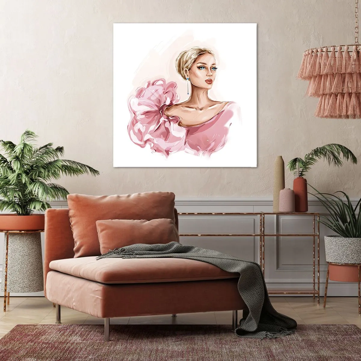 Cuadro sobre lienzo - Impresión de Imagen - Recuérdame como una pintura... - 50x50 cm