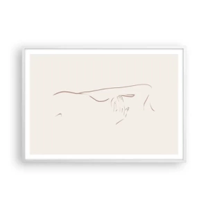 Póster en marco blanco - La forma del deseo - 100x70 cm