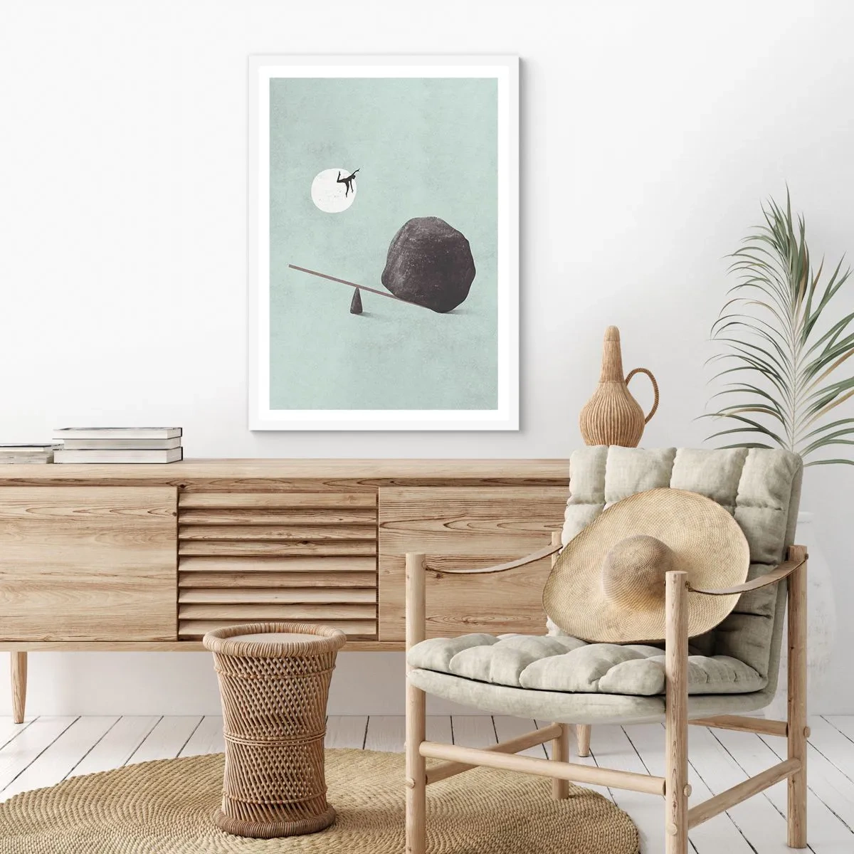 Póster en marco blanco - Un sueño hecho realidad - 70x100 cm