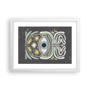 Póster en marco blanco - Rituales tribales - 40x30 cm