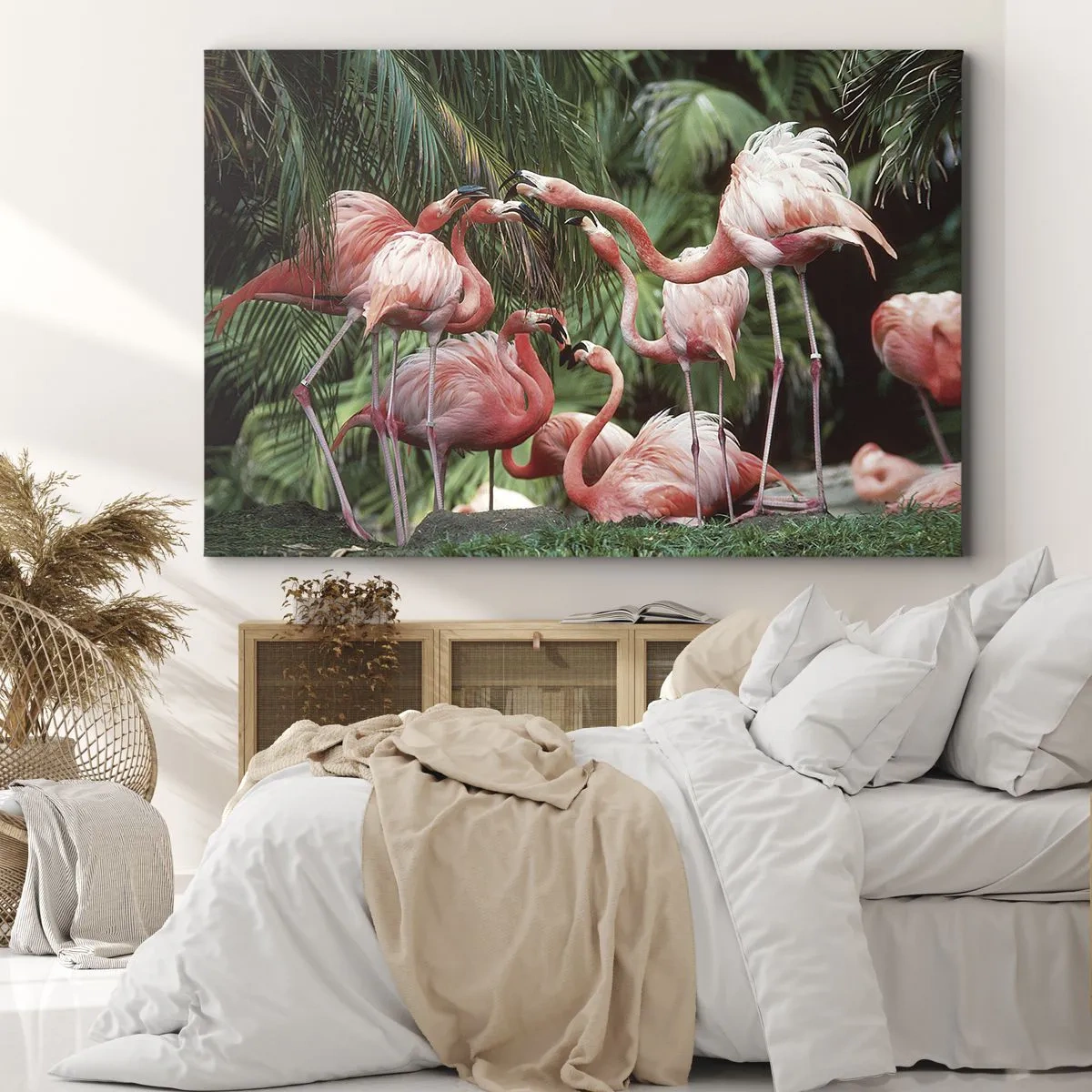Cuadro sobre lienzo - Impresión de Imagen - Cotilleos de la tarde - 70x50 cm