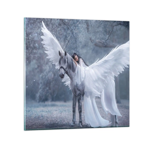 Cuadro sobre vidrio - Impresiones sobre Vidrio - Un momento de inspiración - 70x70 cm