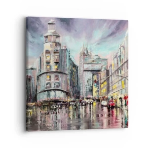 Cuadro sobre lienzo - Impresión de Imagen - Va a ser una buena noche - 30x30 cm