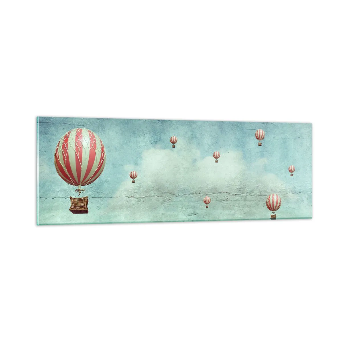 Cuadro sobre vidrio - Impresiones sobre Vidrio - Libre del ajetreo de la vida - 90x30 cm