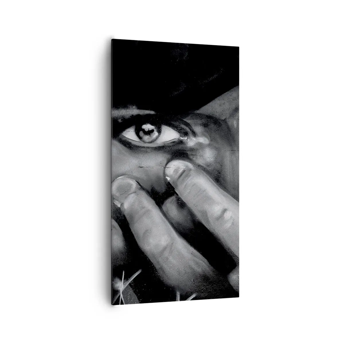 Cuadro sobre lienzo - Impresión de Imagen - No diré quién lo pintó - 65x120 cm