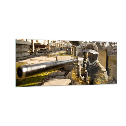 Cuadro sobre vidrio - Impresiones sobre Vidrio - Y puedes ser un héroe - 100x40 cm