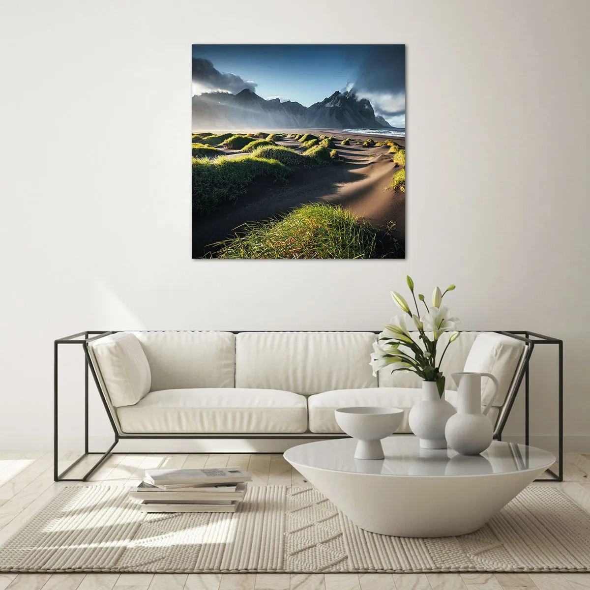 Cuadro sobre vidrio - Impresiones sobre Vidrio - Armonía de los elementos - 60x60 cm