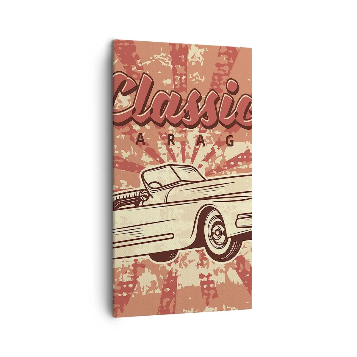 Cuadro sobre lienzo - Impresión de Imagen - Y Elvis en la radio - 45x80 cm